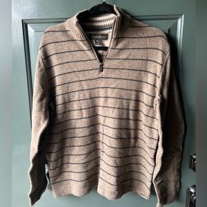 Eddie Bauer wool blend quarter zip sweater